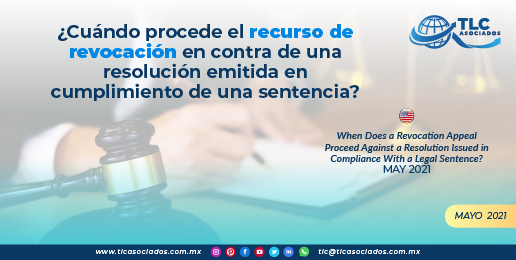 Cuándo procede el recurso de revocación en contra de una resolución