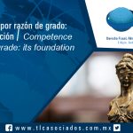 143 – Competencia por razón de grado: su fundamentación / Competence by reason of grade: its foundation