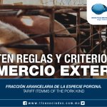 255 – Fracción arancelaria de la especie porcina / Tariff itemms of the pork kind