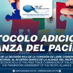 268 – Entrada en vigor de la decisión No.4 de la Comisión de Libre Comercio del Protocolo Adicional al Acuerdo Marco de la Alianza del Pacífico / Entry into force of decision No.4 of the Free Trade Commission of the Additional Protocol to the Framework Agreement of the Pacific Alliance