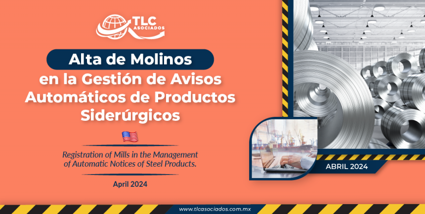 Alta de Molinos en la Gestión de Avisos Automáticos de Productos Siderúrgicos