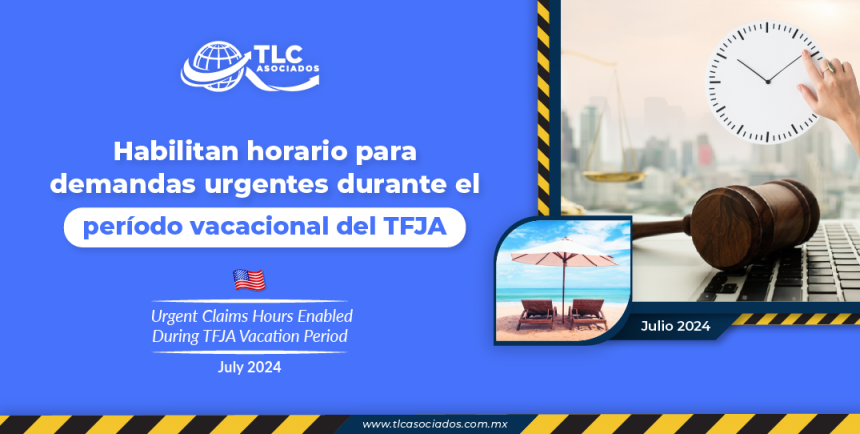 Habilitan horario para demandas urgentes durante periodo vacacional del TFJA