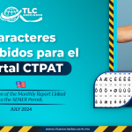 Caracteres Prohibidos para el Portal CTPAT