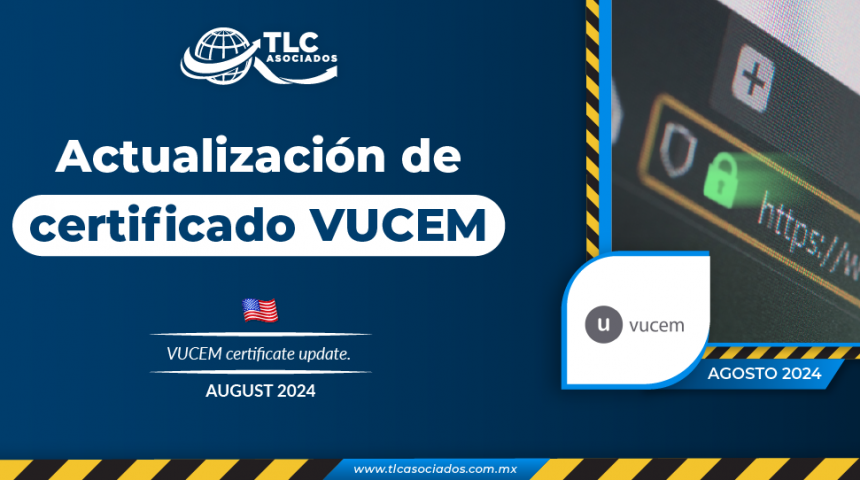 Actualización de certificado VUCEM