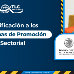 Modificación a los Programas de Promoción Sectorial