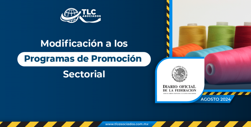 Modificación a los Programas de Promoción Sectorial