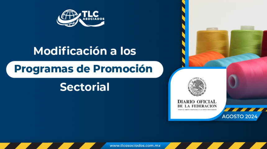 Modificación a los Programas de Promoción Sectorial