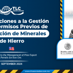 Modificaciones a la Gestión de los Permisos Previos de Exportación de Minerales de Hierro