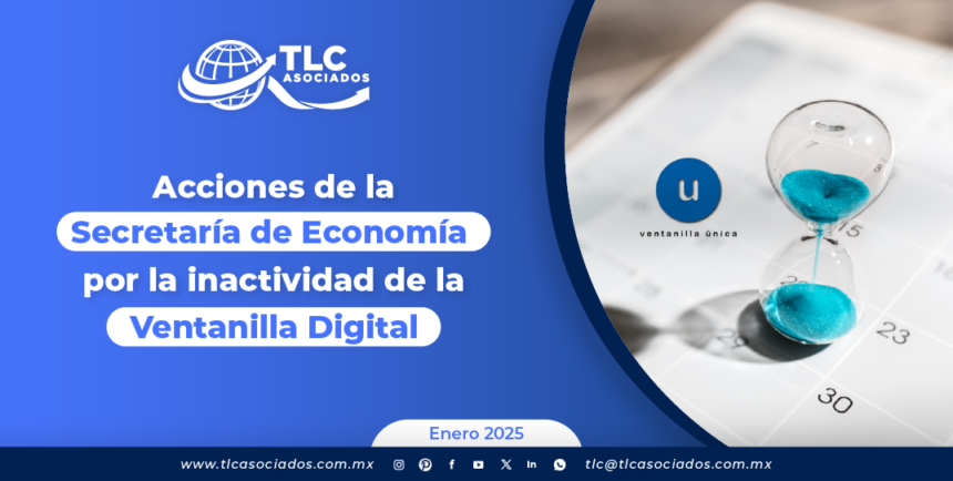 Acciones de la Secretaría de Economía por la inactividad de la Ventanilla Digital