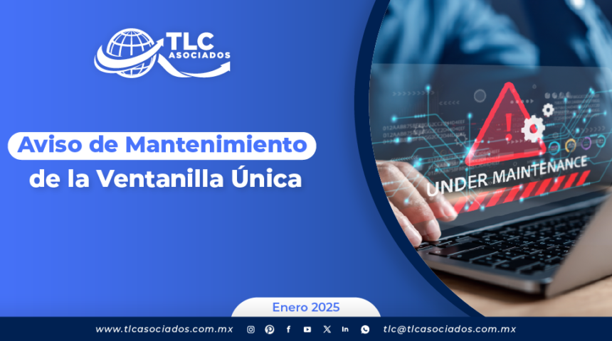 Aviso de Mantenimiento de la Ventanilla Única