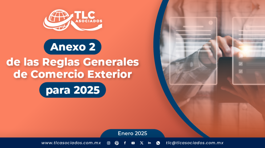 Anexo 2 de las Reglas Generales de Comercio Exterior para 2025