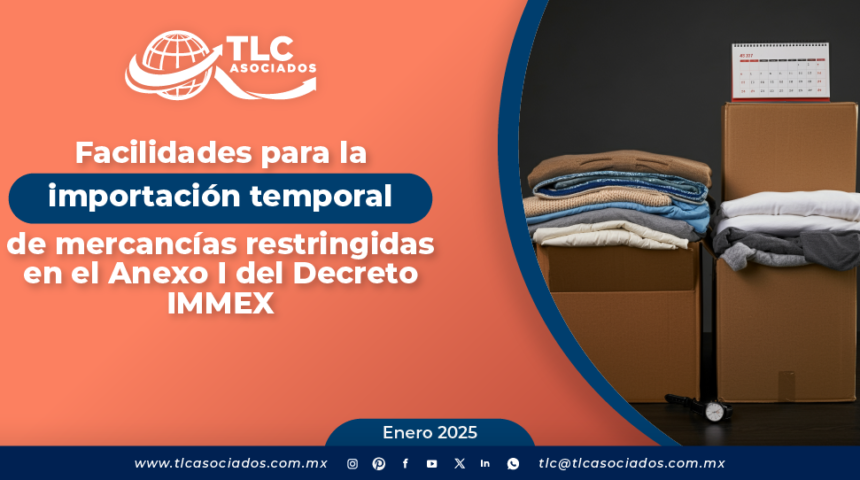 Facilidades para la importación de mercancías restringidas del Anexo I del Decreto IMMEX