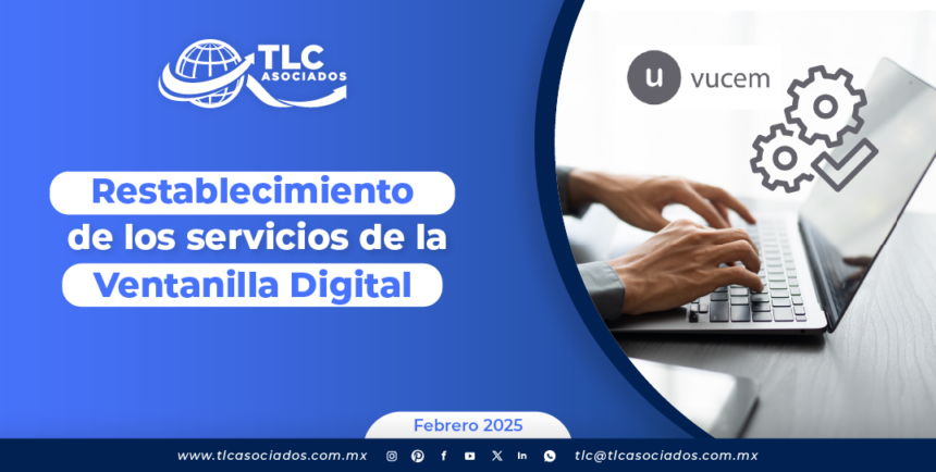 Restablecimiento de los servicios de la Ventanilla Digital