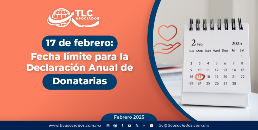 17 de febrero: Fecha límite para la Declaración Anual de Donatarias